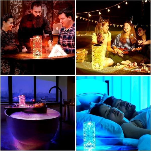 Crystal Rose Diamond Lamp