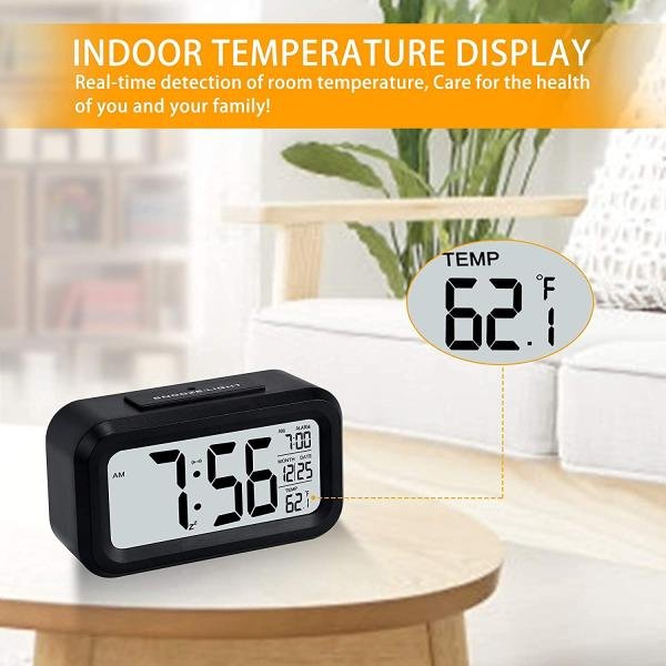 Digital Black Alarm Clock