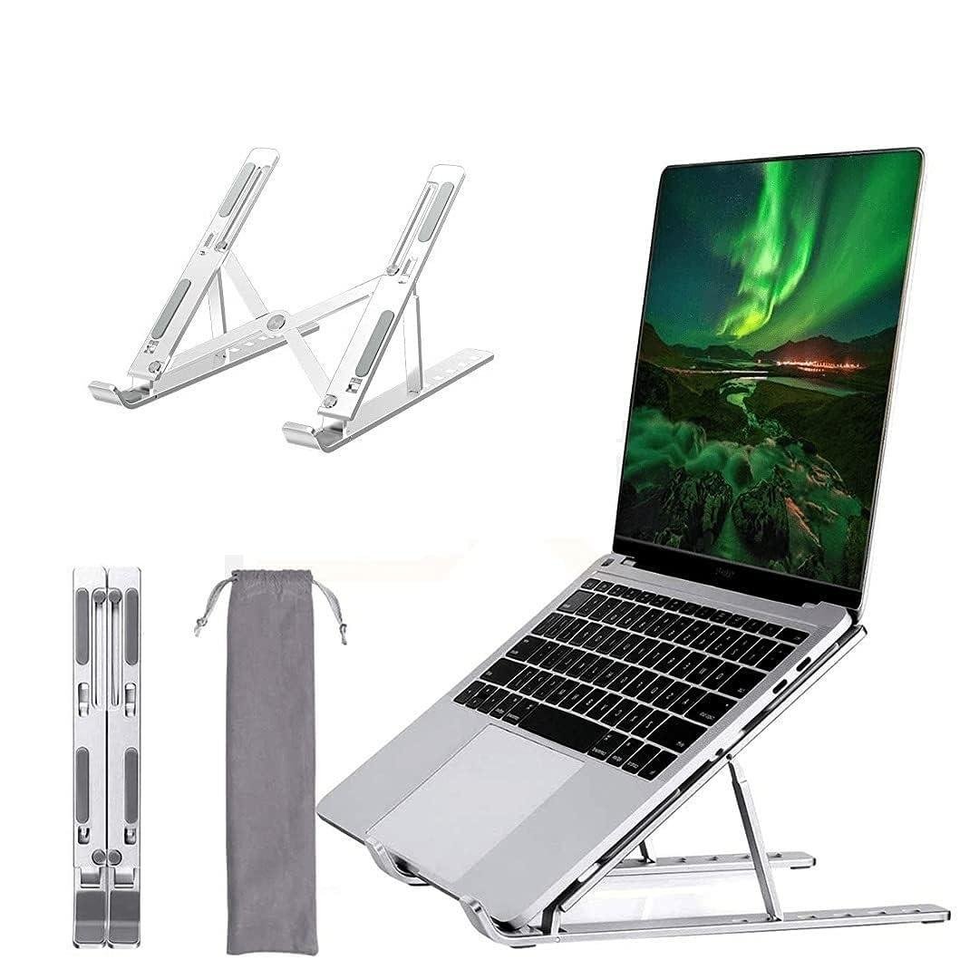 Laptop Stand - 6-Angle Adjustable Aluminum Ergonomic Foldable and Portable